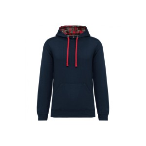 Wzorzysta bluza z kontrastowym kapturem Kariban