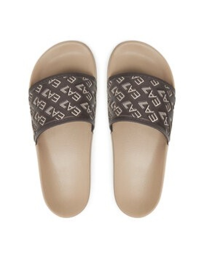 EA7 Emporio Armani Klapki 7X000109 AF15125 M6088 Brązowy