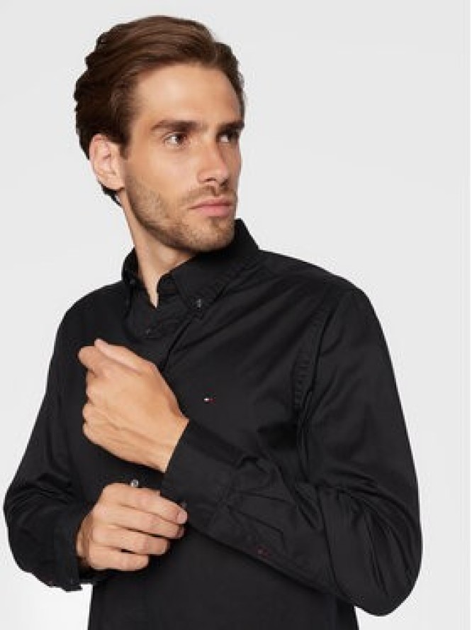 Tommy Hilfiger Koszula Core Flex MW0MW25035 Czarny Regular Fit