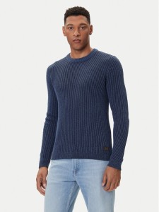 Jack & Jones Sweter Dover 12278816 Granatowy Regular Fit
