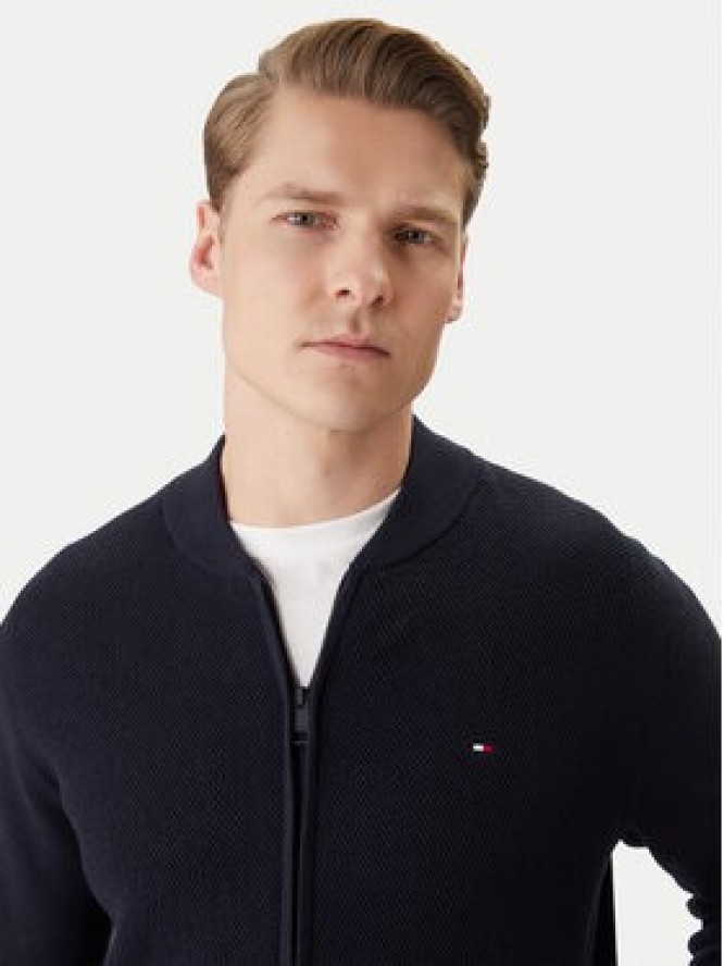 Tommy Hilfiger Kardigan MW0MW41543 Granatowy Regular Fit