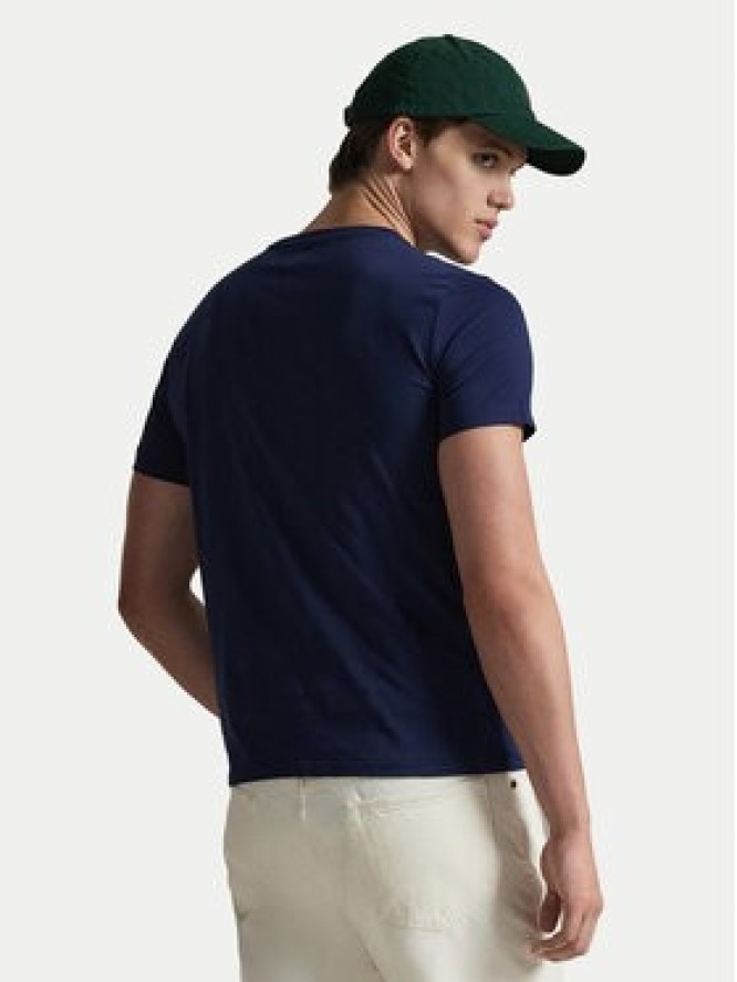 Polo Ralph Lauren T-Shirt 710671438525 Granatowy Slim Fit