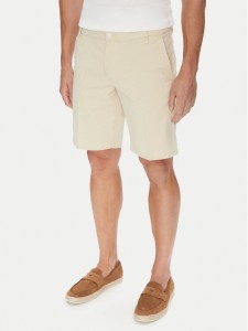 Mustang Szorty materiałowe Amsterdam 1016450 Beżowy Slim Fit