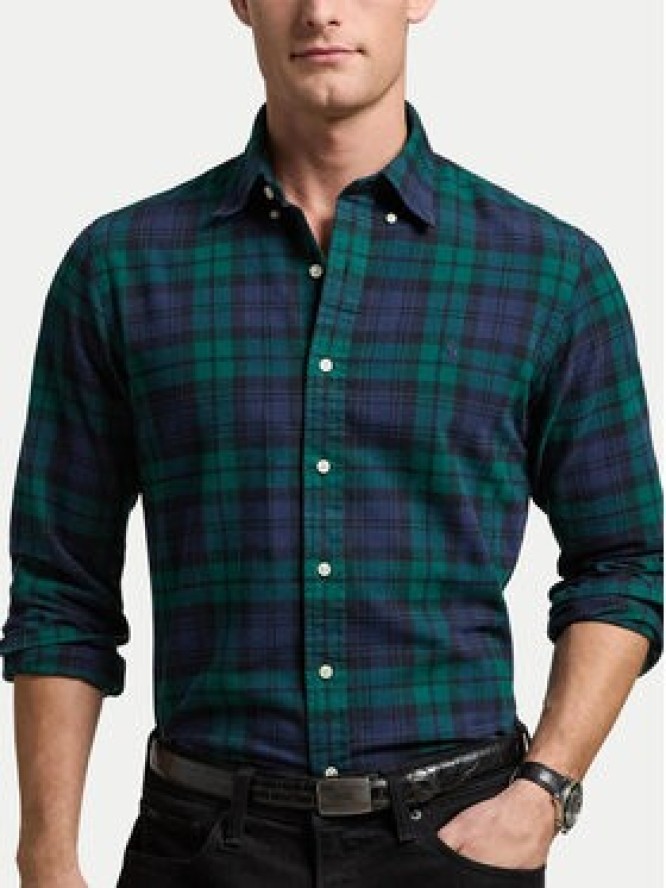 Polo Ralph Lauren Koszula 710953891001 Zielony Custom Fit