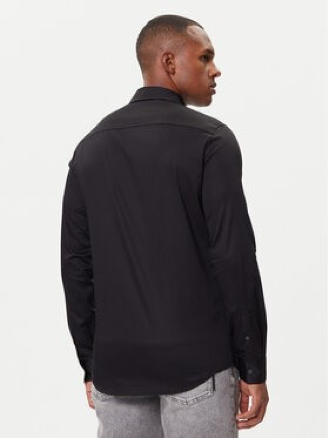 Armani Exchange Koszula XM001867 AF10192 UC001 Czarny Slim Fit