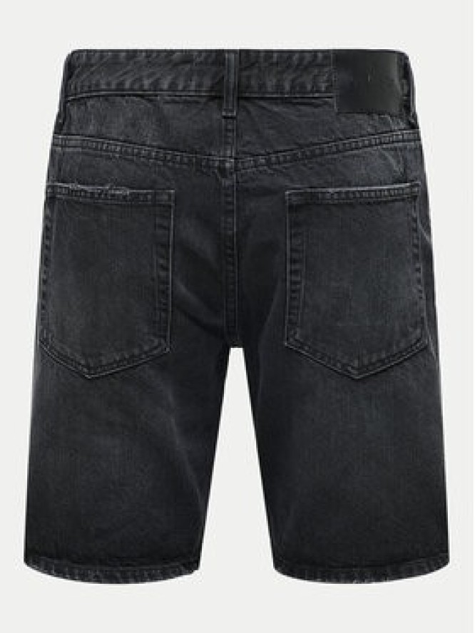 Only & Sons Szorty jeansowe Edge 22032047 Czarny Straight Fit
