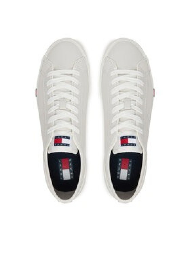 Tommy Jeans Sneakersy Archive Vulc. Y2K Long Lace EM0EM01676 Écru