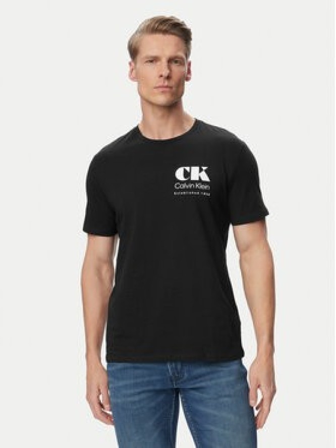 Calvin Klein Jeans T-Shirt Resort Graphic LV04RG802G Czarny Regular Fit