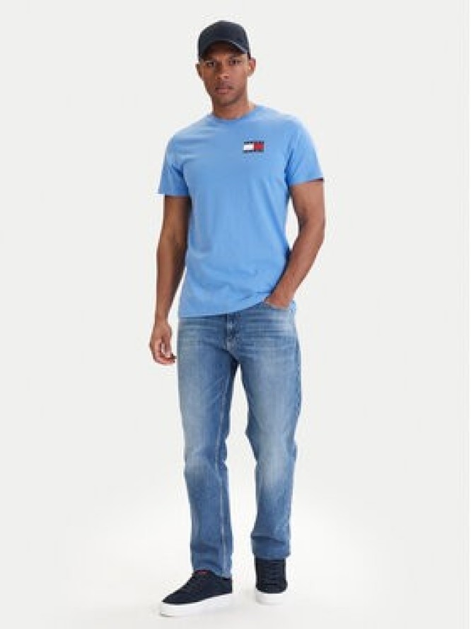 Tommy Jeans T-Shirt DM0DM20740 Niebieski Slim Fit