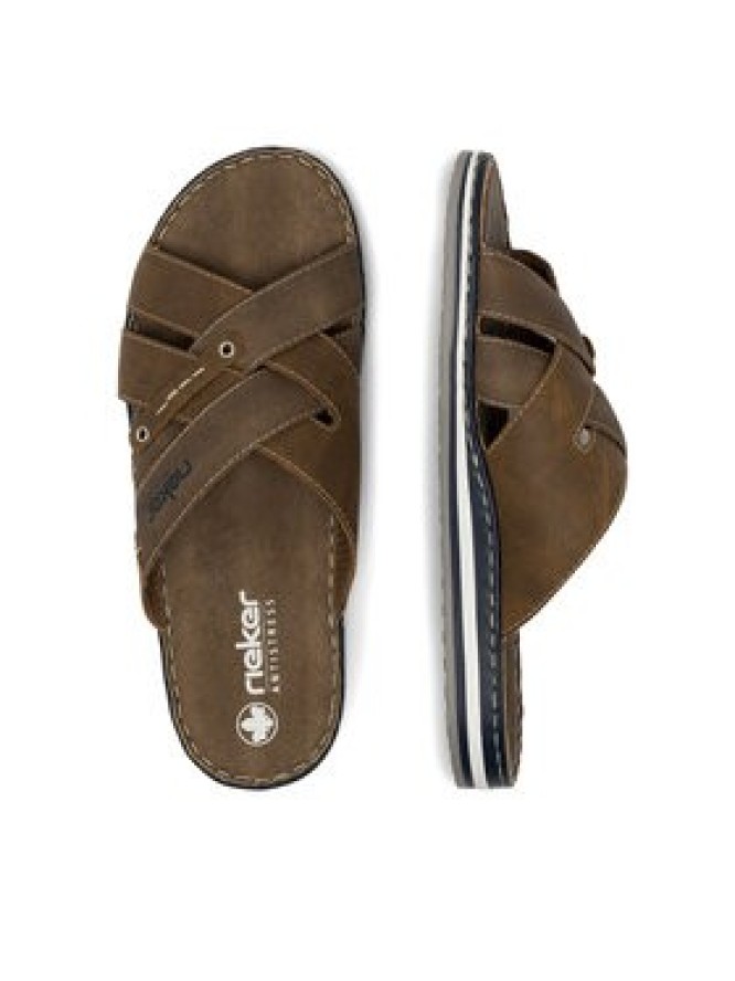 Rieker Klapki 21599-24 Brązowy