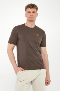 T-shirt męski z logo AERONAUTICA MILITARE