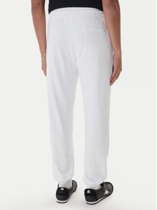 Kappa Spodnie dresowe Gothenburg 331U7EW Biały Regular Fit