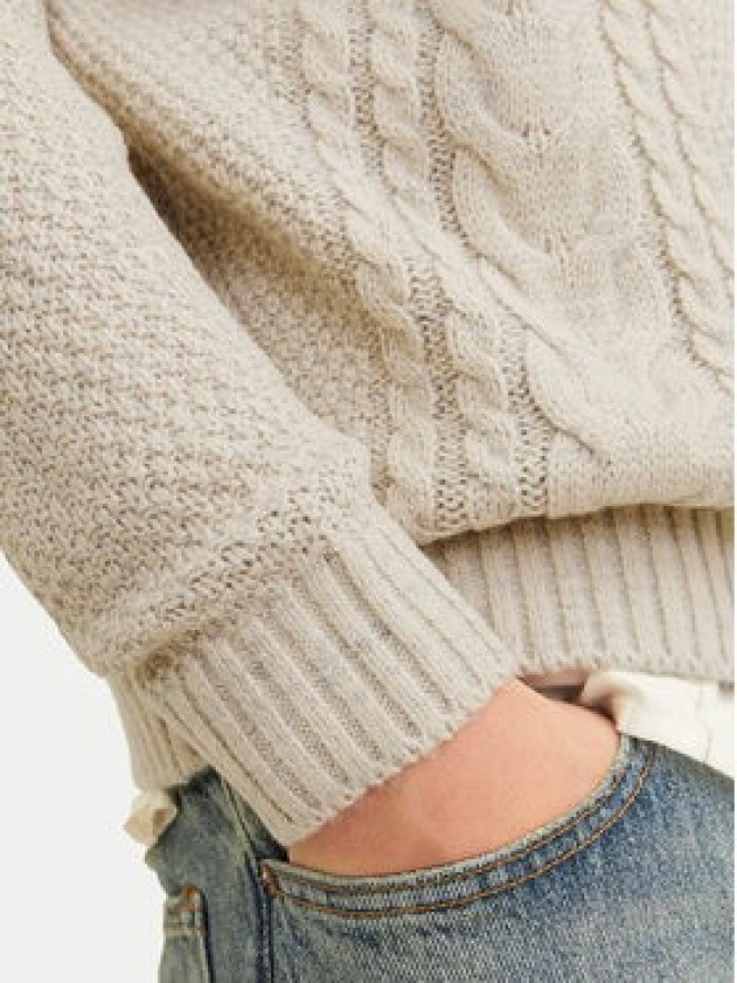 Jack & Jones Sweter Craig 12260826 Écru Regular Fit