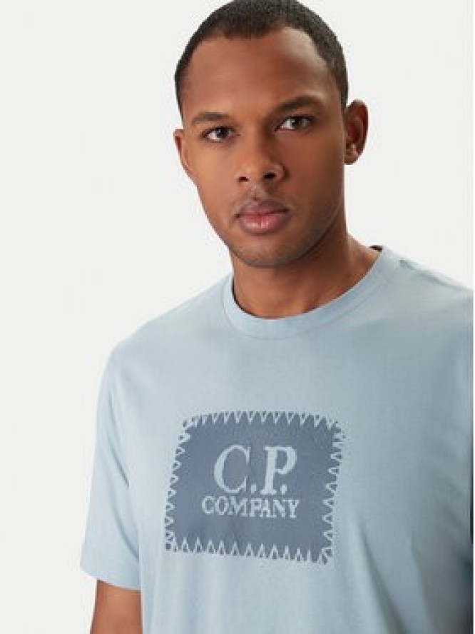 C.P. Company T-Shirt 20CMTS723A005100W Niebieski Regular Fit