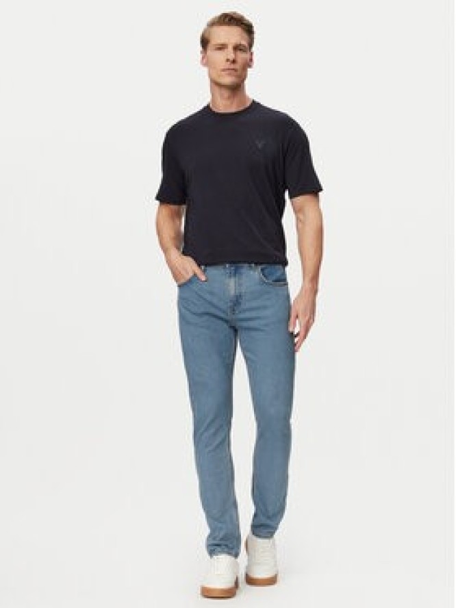 Guess T-Shirt M6GI21 K3053 Granatowy Regular Fit