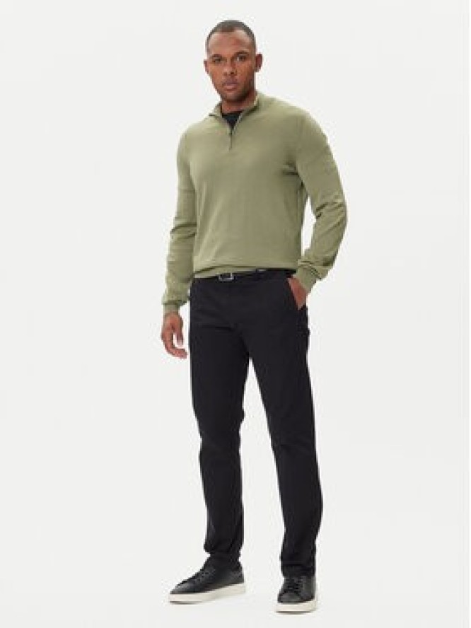 BOSS Sweter Ebenji 50528300 Zielony Regular Fit