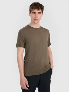 T-SHIRT TREKKINGOWY MĘSKI 4F Z WEŁNY MERINO TFTSM1526