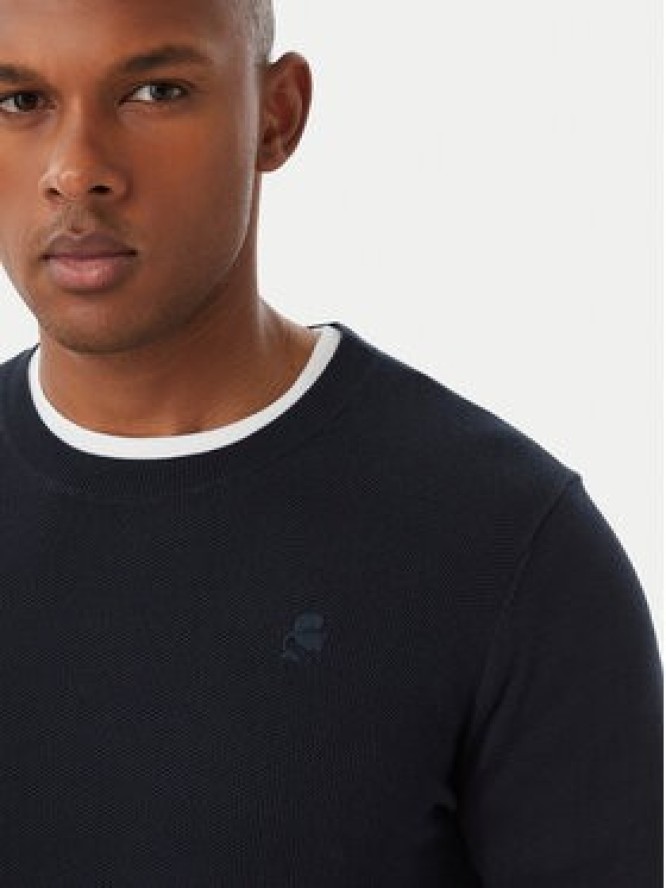 KARL LAGERFELD Sweter 655008 561398 Granatowy Regular Fit