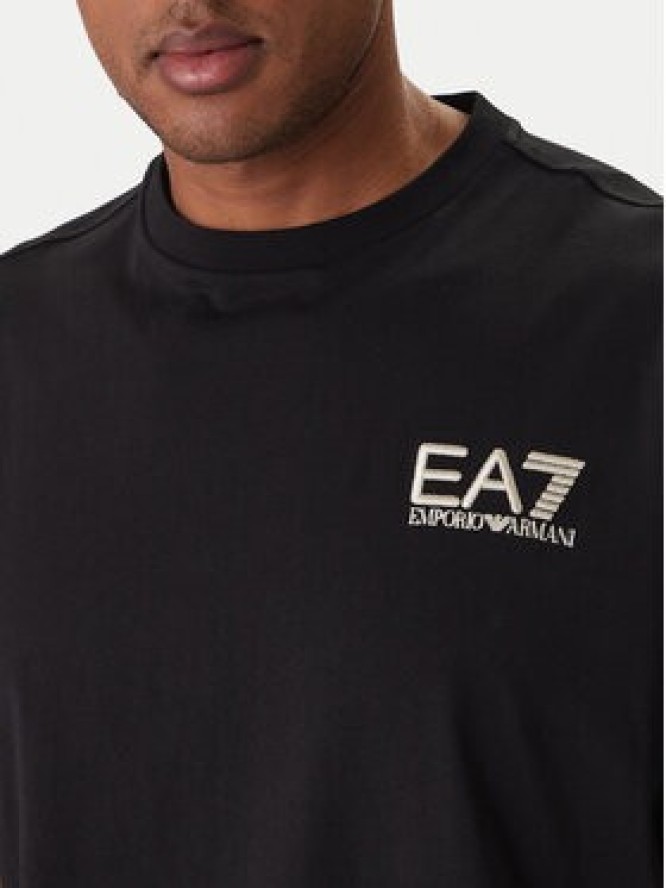 EA7 Emporio Armani T-Shirt 7M001402 AF22264 UC001 Czarny Regular Fit
