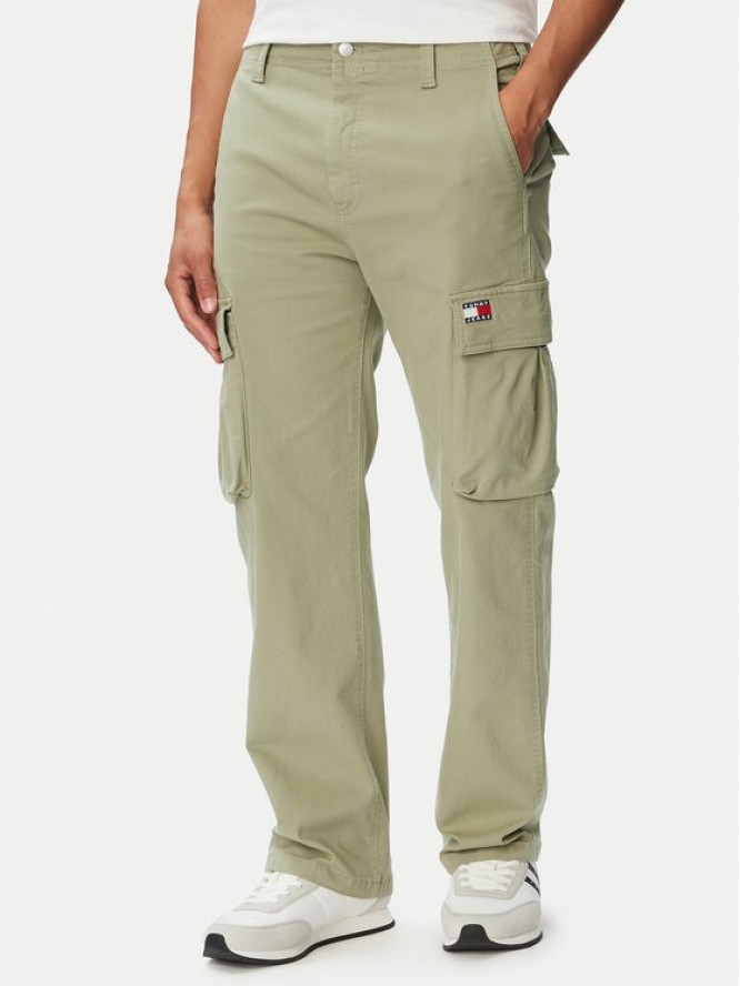 Tommy Jeans Spodnie cargo Otis Co DM0DM22403 Zielony Regular Fit