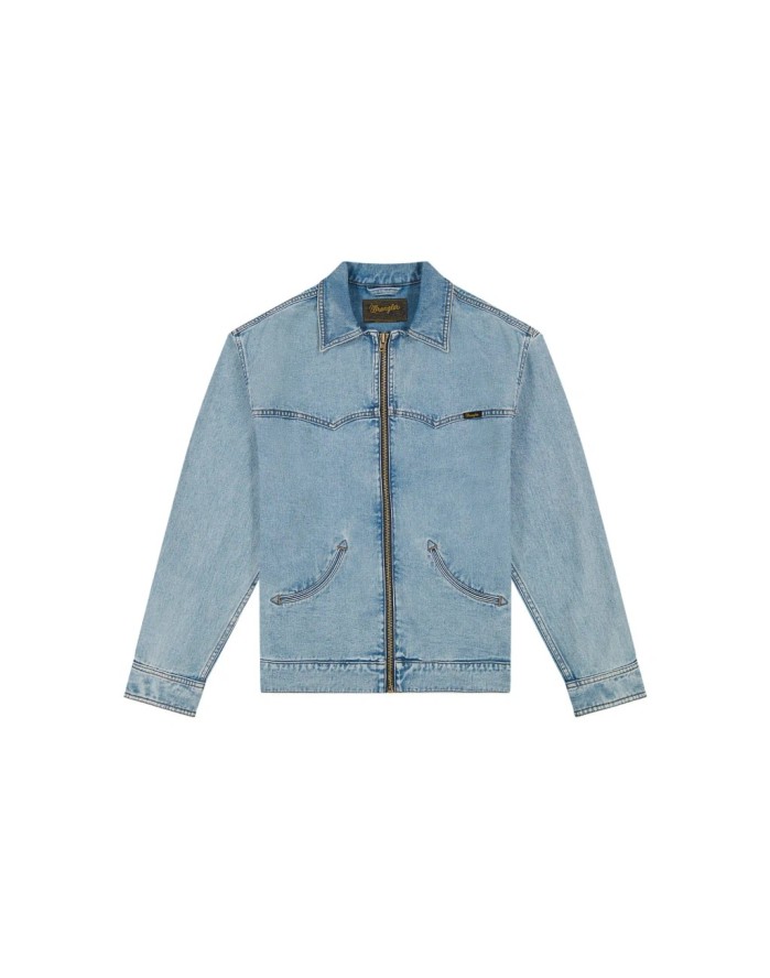 MESKA KURTKA JEANSOWA WRANGLER TRAILRIDER JACKET DOVE WING 112378055