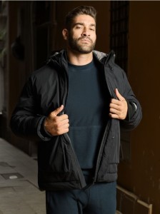 Kurtka ocieplana - czarny