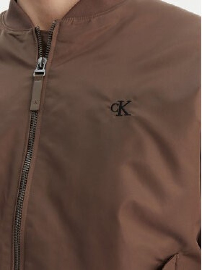 Calvin Klein Jeans Kurtka bomber LV04RC526G Brązowy Regular Fit