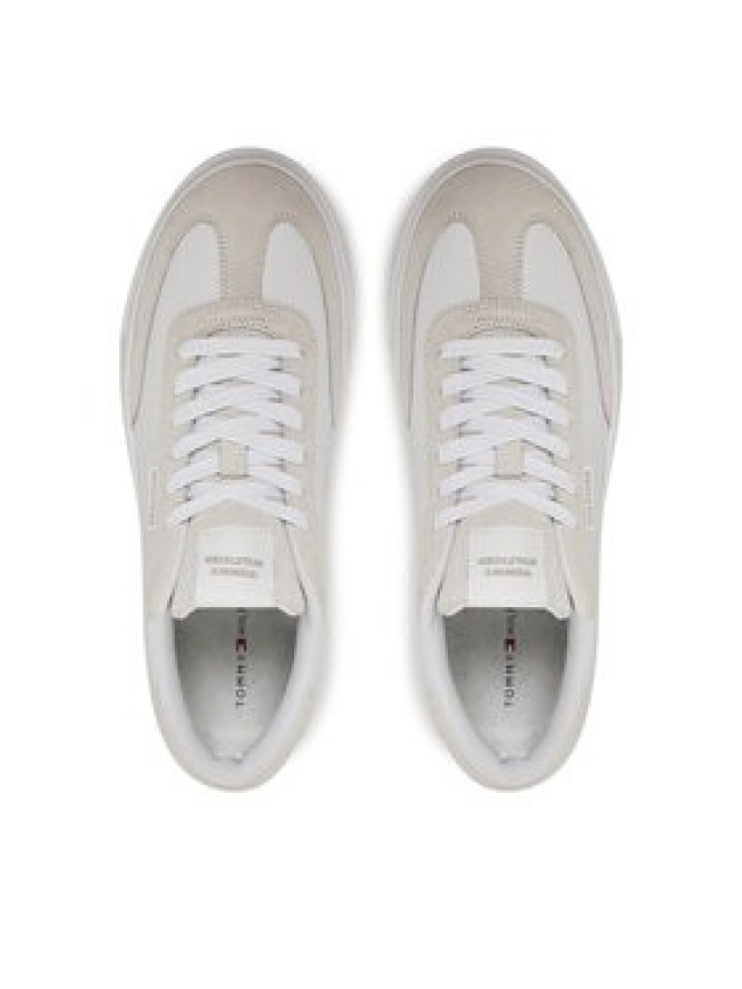 Tommy Hilfiger Sneakersy Th Cupset Summer Lth FM0FM05487 Biały