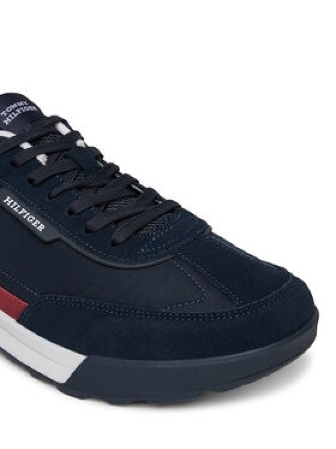 Tommy Hilfiger Sneakersy Retro Runner Nylon Mix FM0FM05523 Granatowy