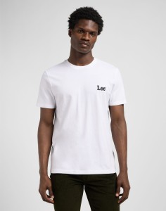 MESKA KOSZULKA LEE SS SMALL LOGO TEE BRIGHT WHITE 112370503
