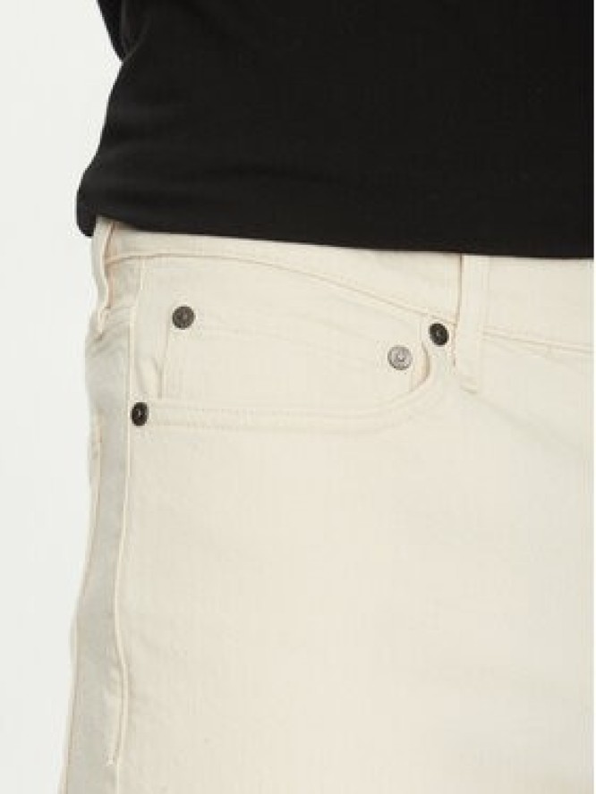 Calvin Klein Szorty jeansowe K10K114078 Écru Slim Fit