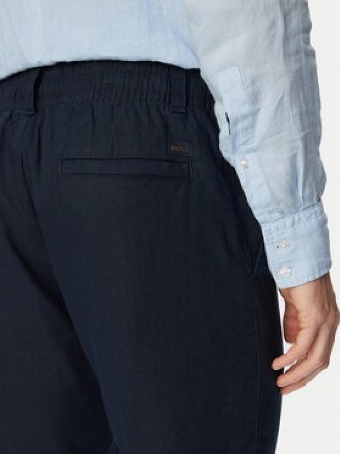 BOSS Chinosy Sanderson-L-3 50559595 Granatowy Regular Fit