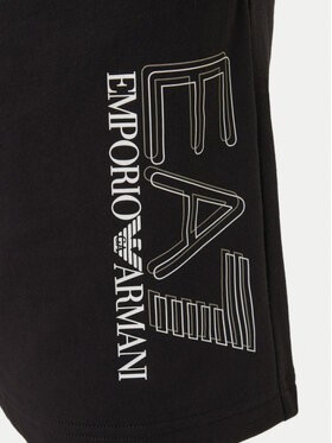 EA7 Emporio Armani Szorty sportowe 7M001315 AF13512 Czarny Regular Fit