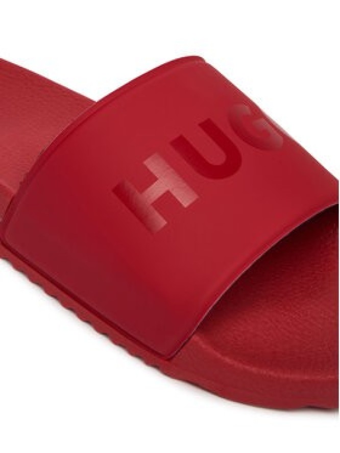 HUGO Klapki Timein 50563418 Czerwony