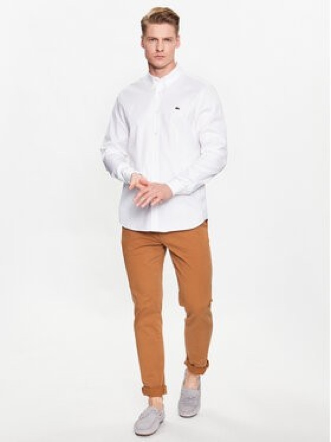 Lacoste Koszula CH2933 Biały Regular Fit