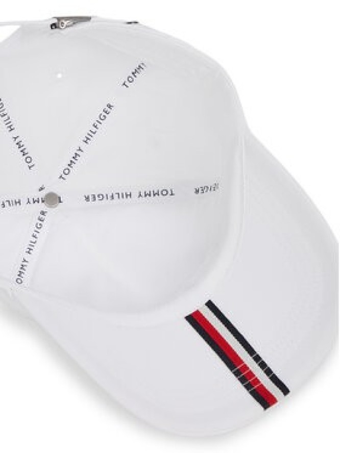 Tommy Hilfiger Czapka z daszkiem Th Foundation Soft 6 Panel Cap AM0AM13162 Biały