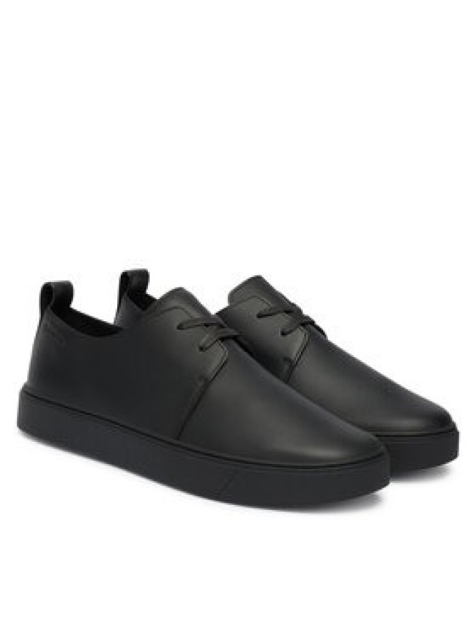Calvin Klein Sneakersy Hybrid Clean Cup Derby Lth HM0HM02011 Czarny
