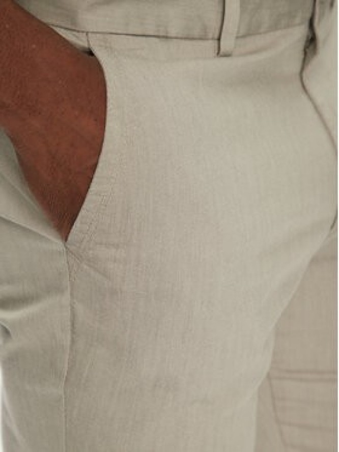 BOSS Spodnie materiałowe P-Kaiton1 50538828 Beżowy Slim Fit