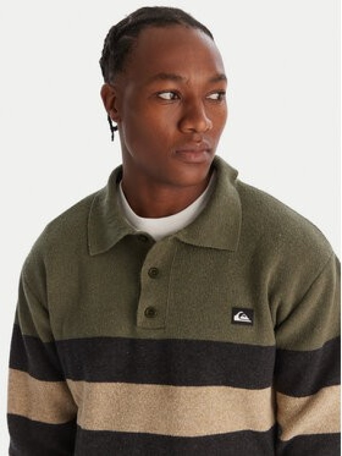 Quiksilver Sweter Cooper EQYSW03331 Zielony Regular Fit