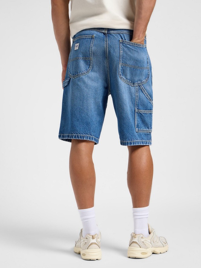 LEE MĘSKIE SPODENKI JEANSOWE LEE DBL KNEE CARPENTER SHORT RAVEN 112364160