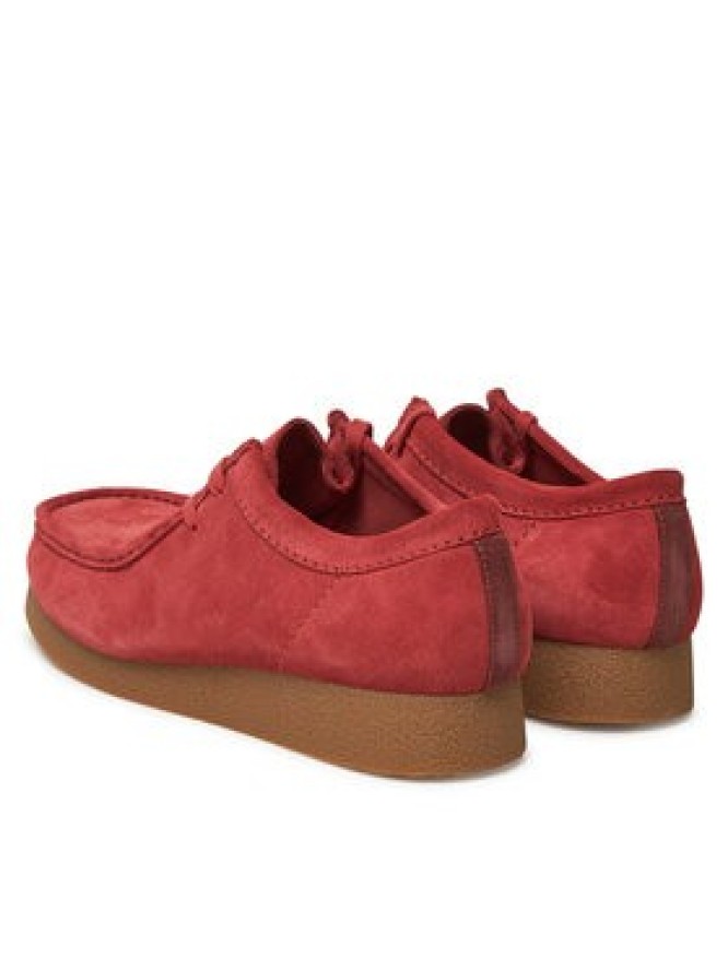 Clarks Półbuty Wallabee 26180921 Czerwony