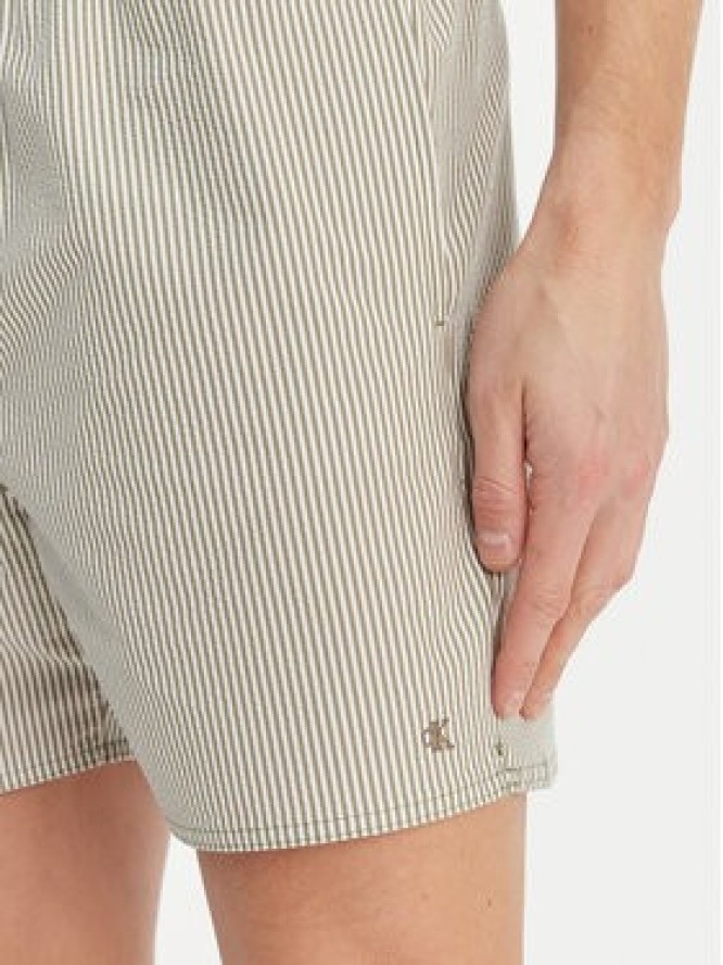 Calvin Klein Swimwear Szorty kąpielowe LV00N61040 Zielony