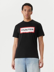 Hunter T-Shirt Halton HARM0019252 Czarny Regular Fit