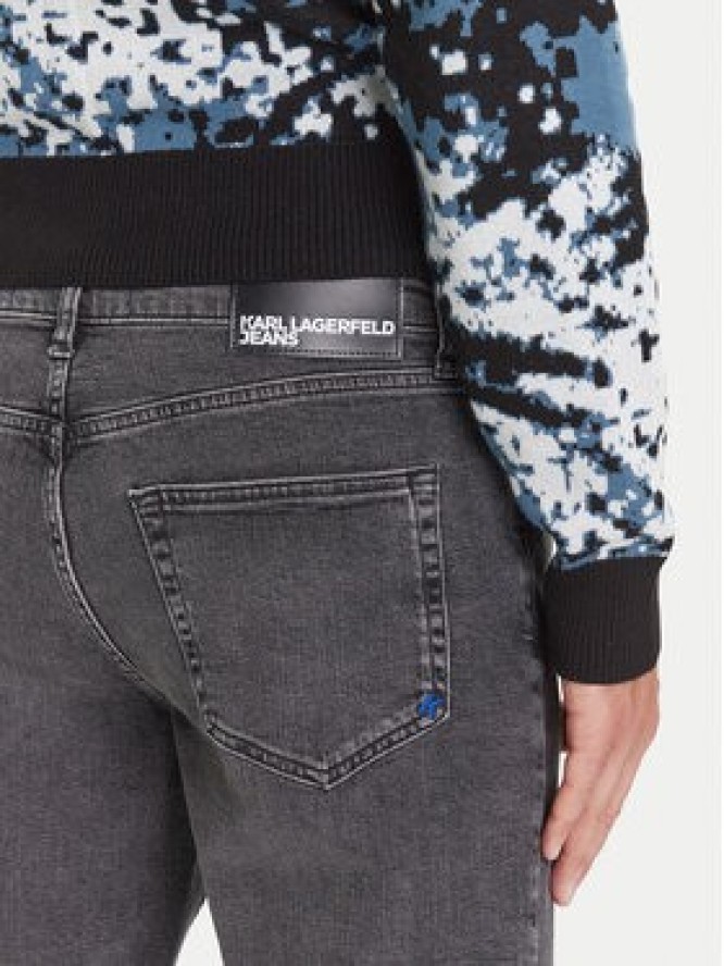 Karl Lagerfeld Jeans Jeansy A3M10036 Czarny Slim Fit