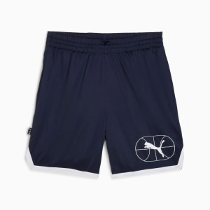Spodenki męskie Puma JUNIOR VARSITY BASKETBALL 7'' granatowe, rozmiar XL