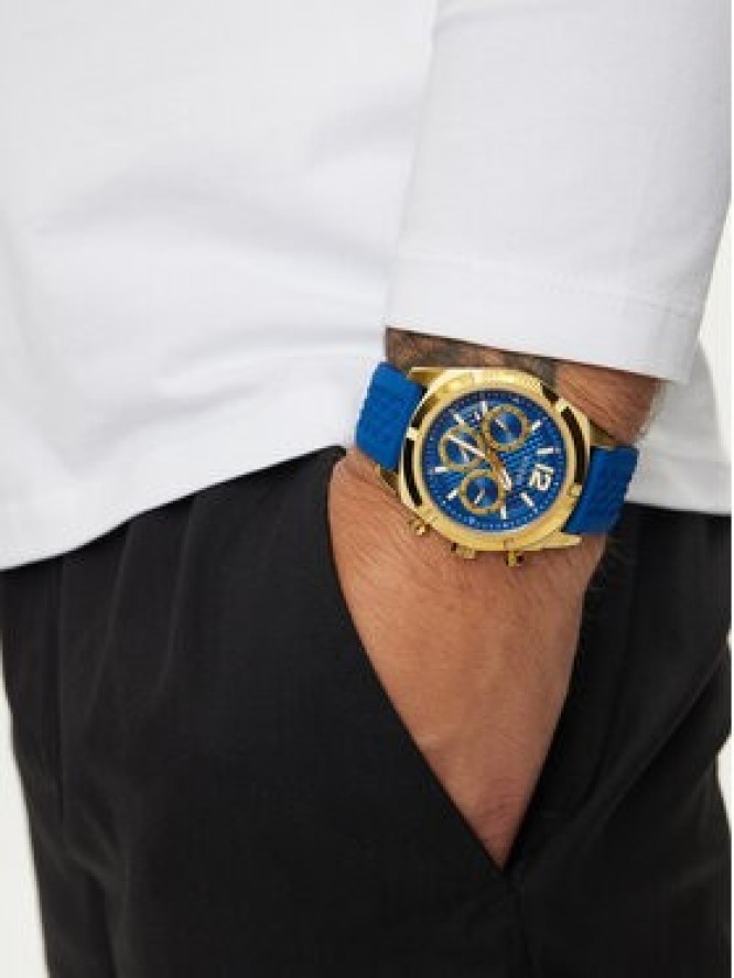 Guess Zegarek Resistance GW0729G1 Niebieski