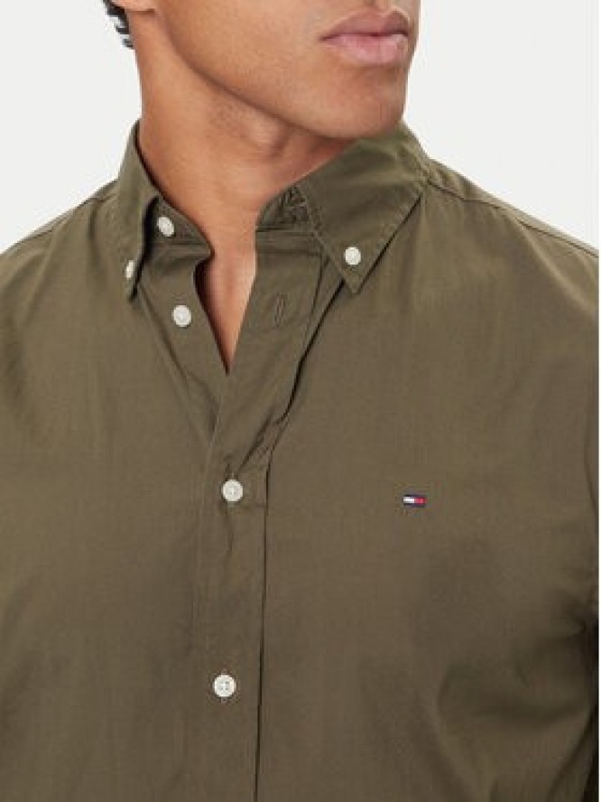 Tommy Hilfiger Koszula MW0MW37550 Khaki Regular Fit