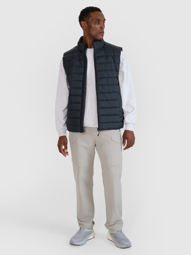 4F Bezrękawnik puchowy z wypełnieniem syntetycznym męski - czarny XL