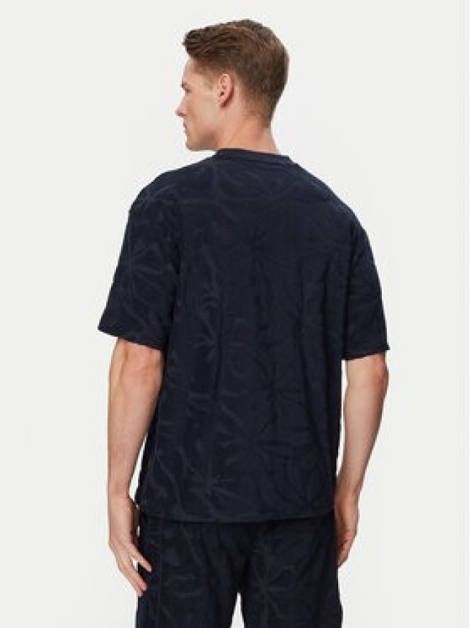BOSS T-Shirt Flower 50559227 Granatowy Regular Fit