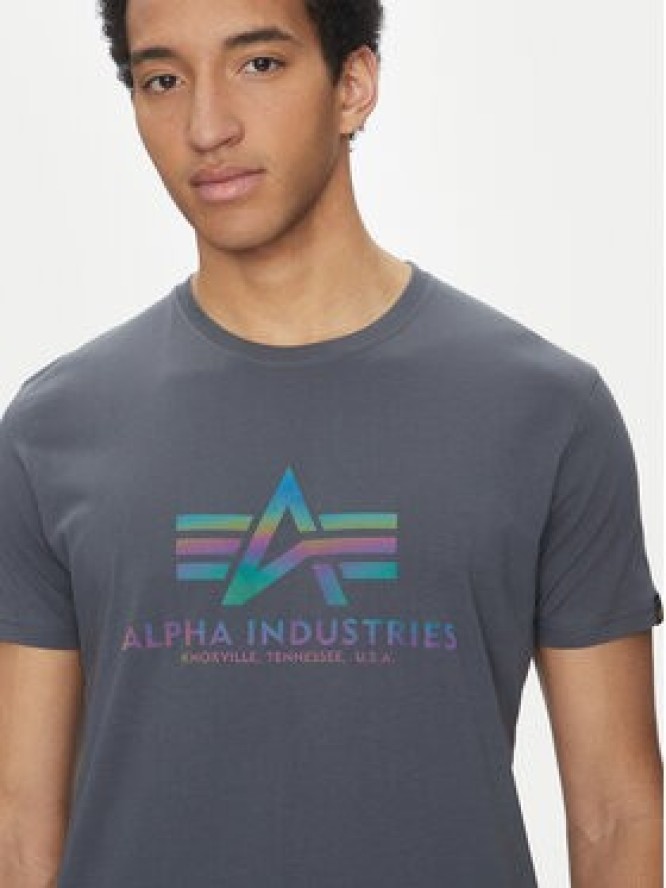 Alpha Industries T-Shirt Basic 100501 Szary Regular Fit
